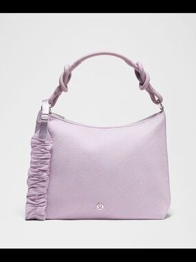 Lululemon Convertible Ruched Crossbody Bag 6.5L Lilac Play/Lotus Lavender